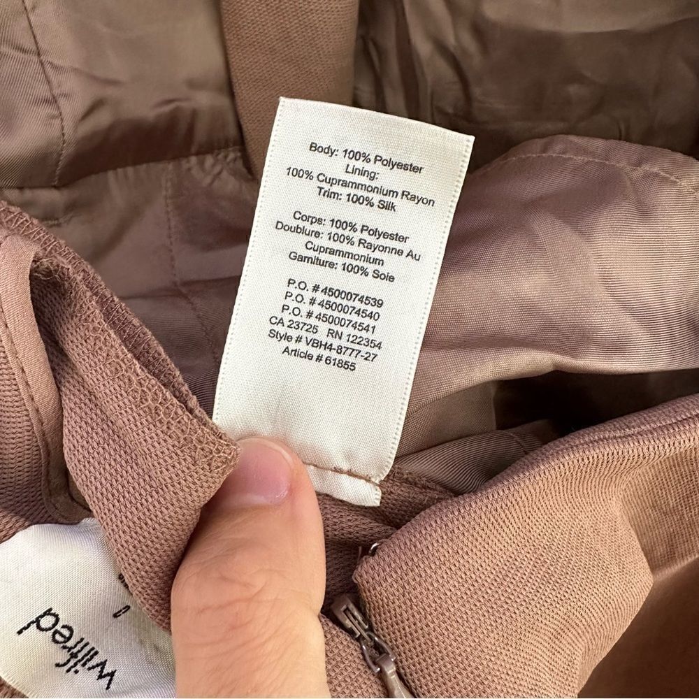 Aritzia Wilfred Ecoulement Jumpsuit in Nutmeg - Picture 7 of 8